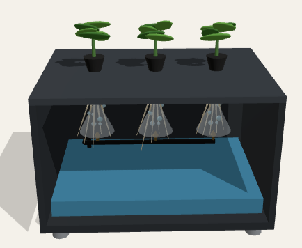 Aeroponic growing system